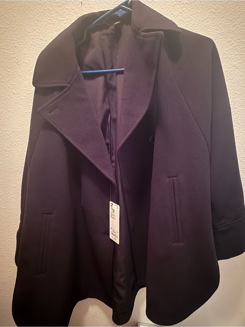 GU Women's Wool-Blend Cape Coat